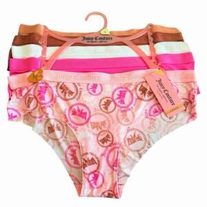 Juicy Couture Women’s Underwear No Panty Tags 5 Pack Size Large MSRP $48